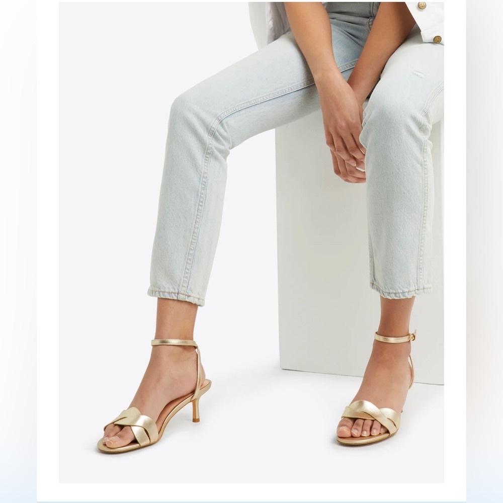 Draper James Gold Addison Heel